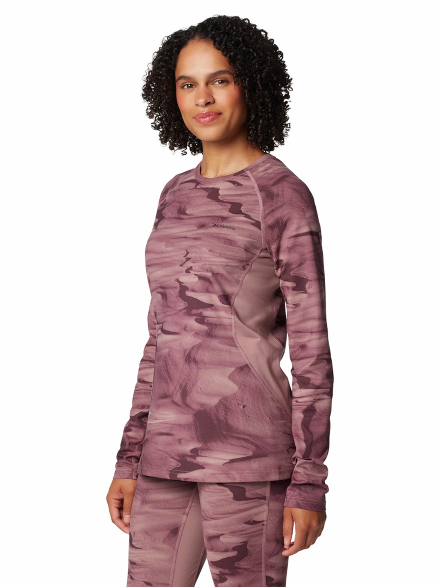 Columbia Mauve Printed W Omni-Heat Infinity Top