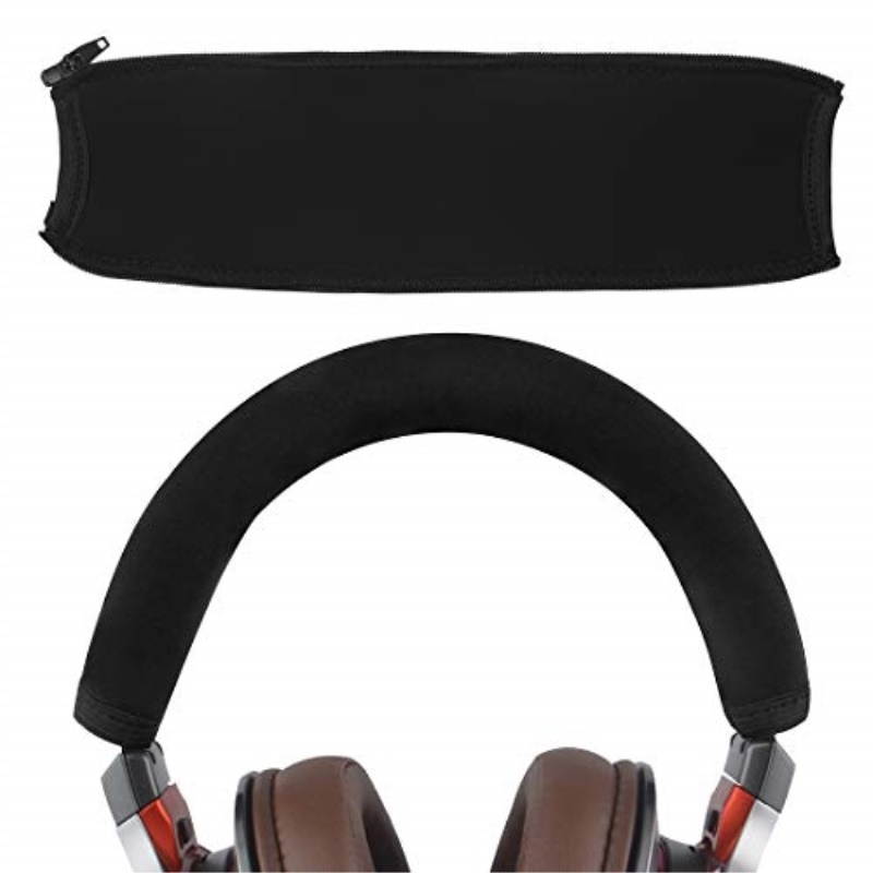 geekria headband cover compatible ath msr7, msr7nc, msr7bk, msr7gm, m50 headphones/headphone headband protector repair parts/protective sleeve/easy diy installation no tool needed