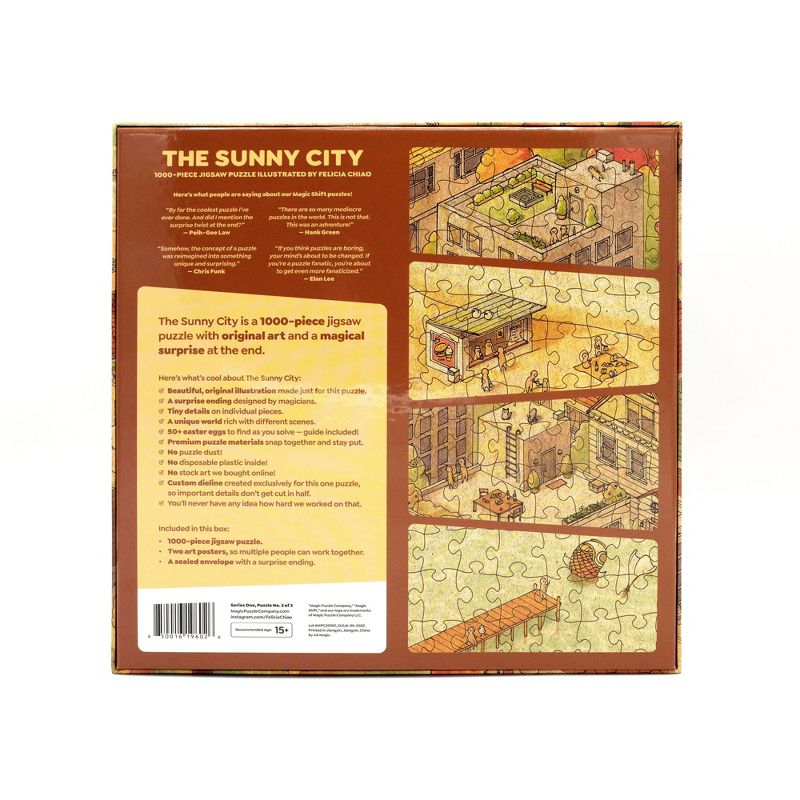 The Sunny City - Jigsaw Puzzle From The Magic Puzzle Company 1000pc