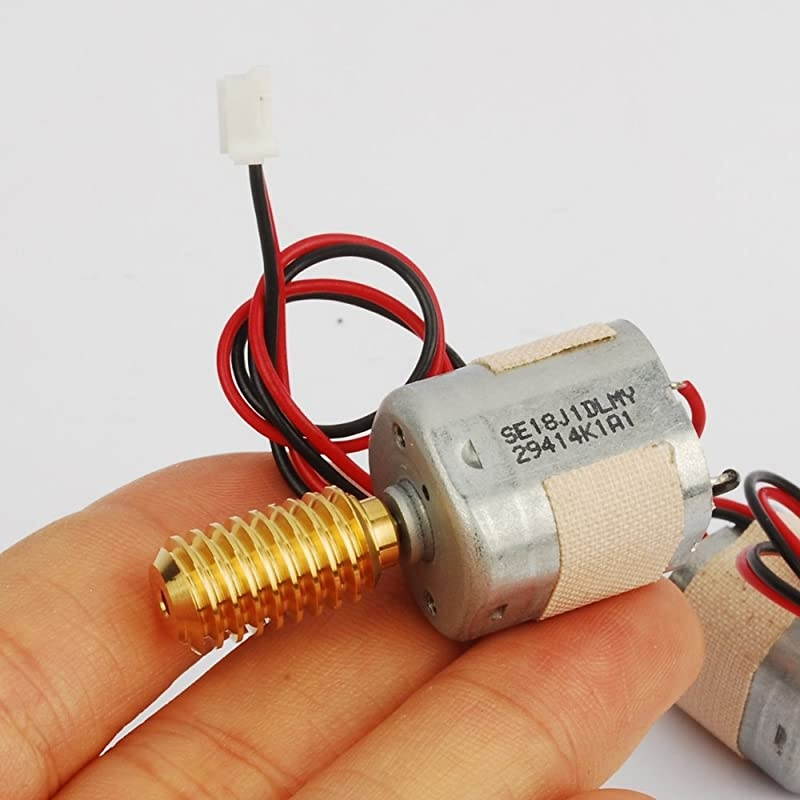 12V Square Six Pole Rotor Micro Motor 18x18mm With Exquisite Screw Rod 12000RPM High Speed