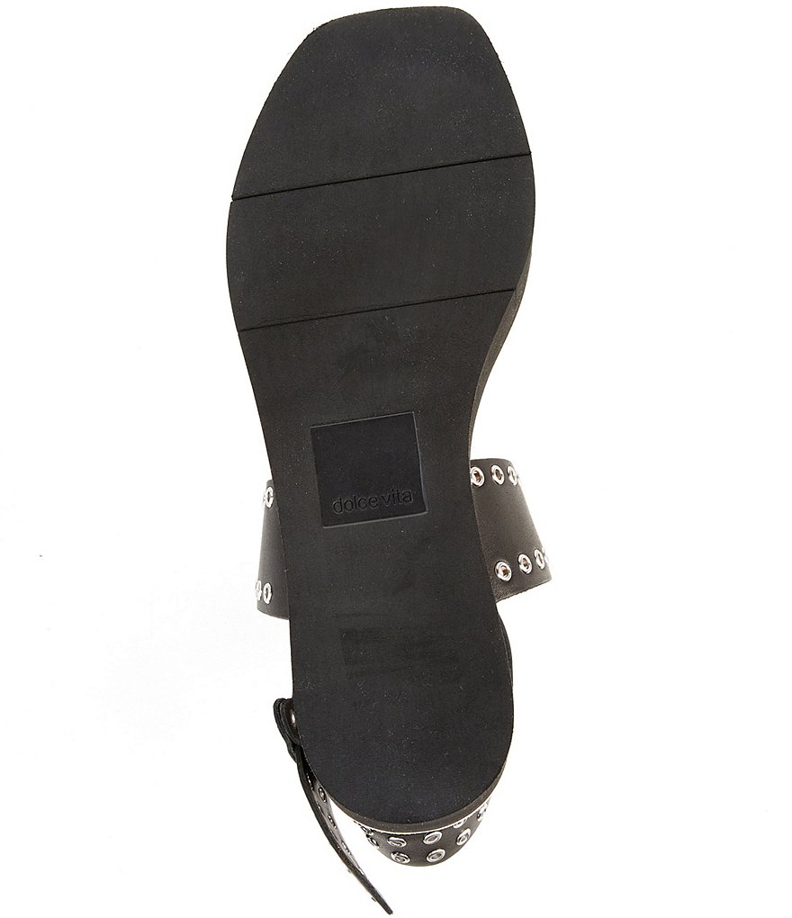 Dolce Vita Panko Stud Calf Hair Studded Leather Platform Sandals