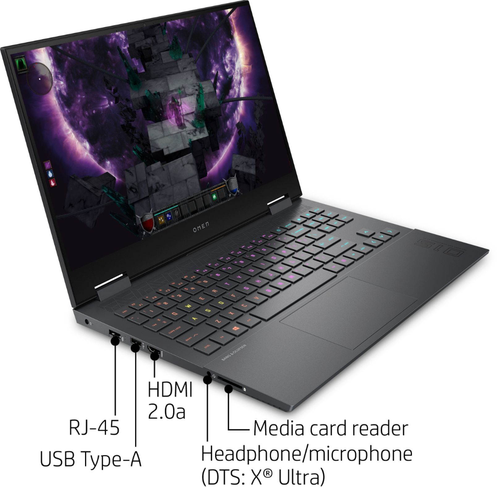 HP - OMEN Gaming 15.6" Laptop - AMD Ryzen 7 - 8GB Memory - NVIDIA GeForce GTX 1660 Ti - 512GB SSD - Mica Silver Notebook PC Computer 15-EN0013DX