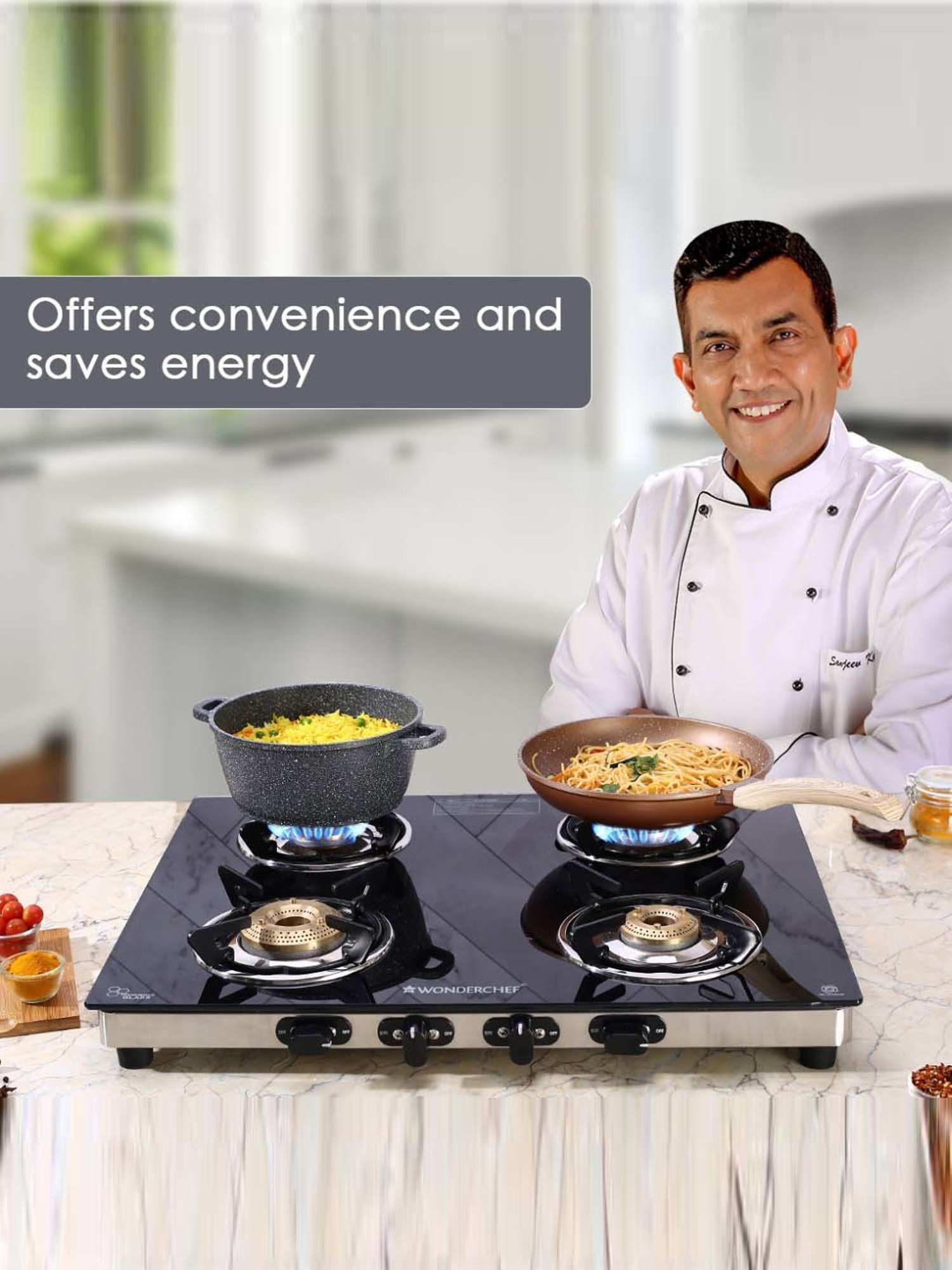 JUDGE Optima Plus Black Glass Induction 1600W Cooktop