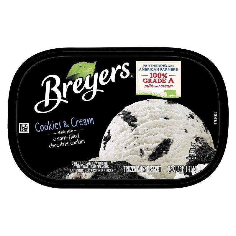 Breyers Cookies and Cream Frozen Dairy Dessert - 48oz