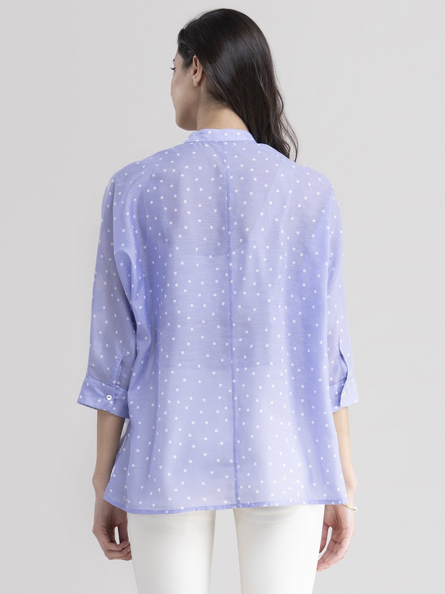 Pink Fort Blue Printed Top