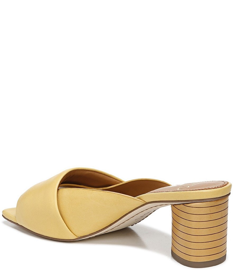 Sarto by Franco Sarto Violet Leather Square Toe Mules