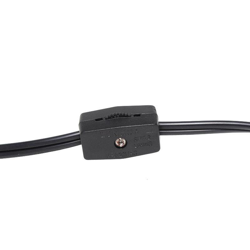 Down To The Wire Table Lamp with Fabric Shade Gray - Simple Designs