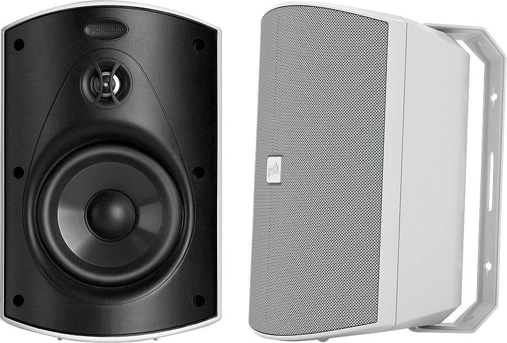 Polk Audio - Patio 200 5" 2-Way Indoor/Outdoor Loudspeakers (Pair) - White