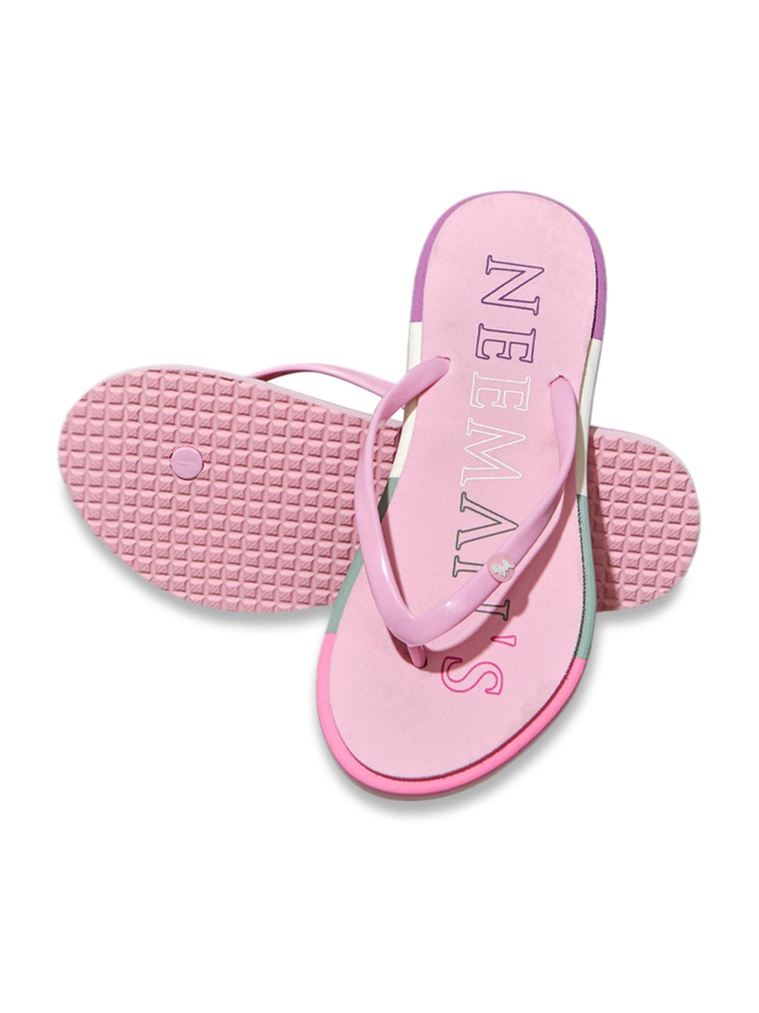 Neemans Women's Light Pink Flip Flops