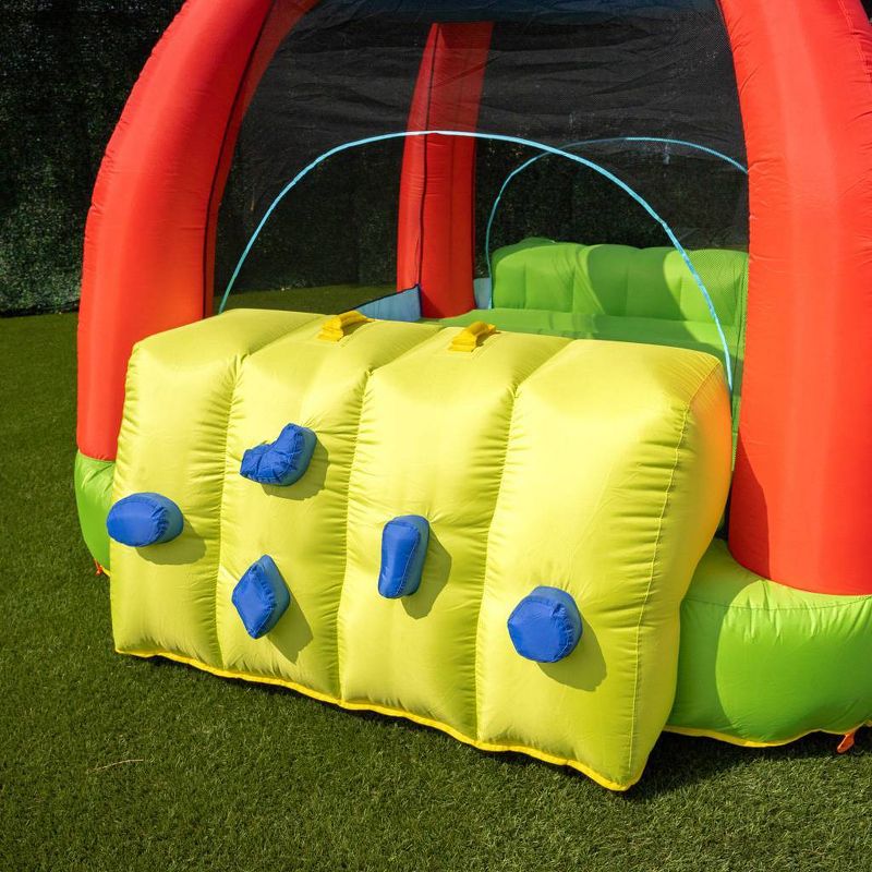Costway Inflatable Water Slide Crab Dual Slide Bounce House Splash Pool W/ 950W Blower