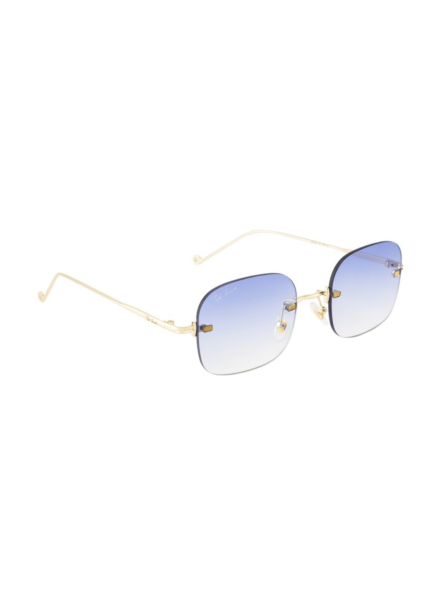Ted Smith JUSTME_C3 Blue Gradient Square Sunglasses