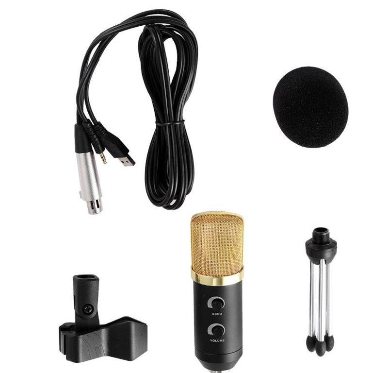 USB Condenser Microphone Studio Recording PC MIC with Stand Tripod
