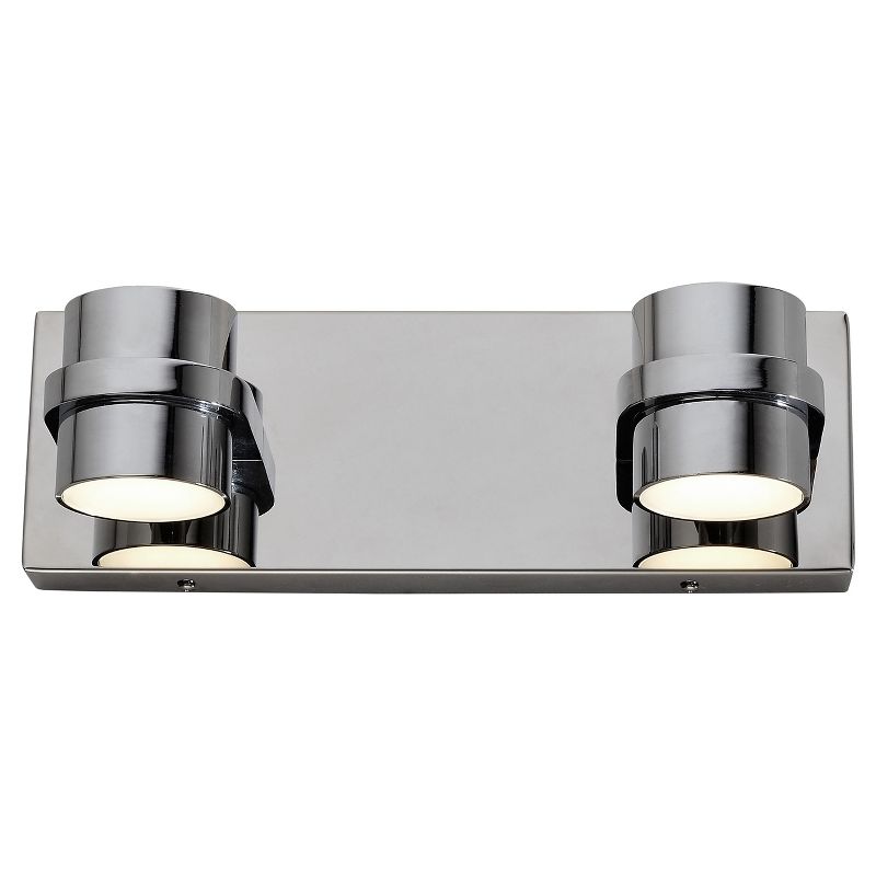 4" Twocan 2 Arm LED Bath Fixture Polished Chrome Finish - Varaluz