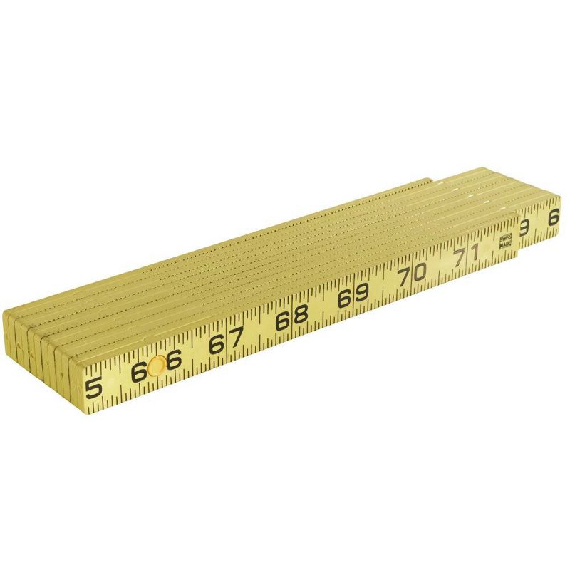Klein Tools 910-6 Fiberglass 6 ft. Inside Reading Folding Ruler