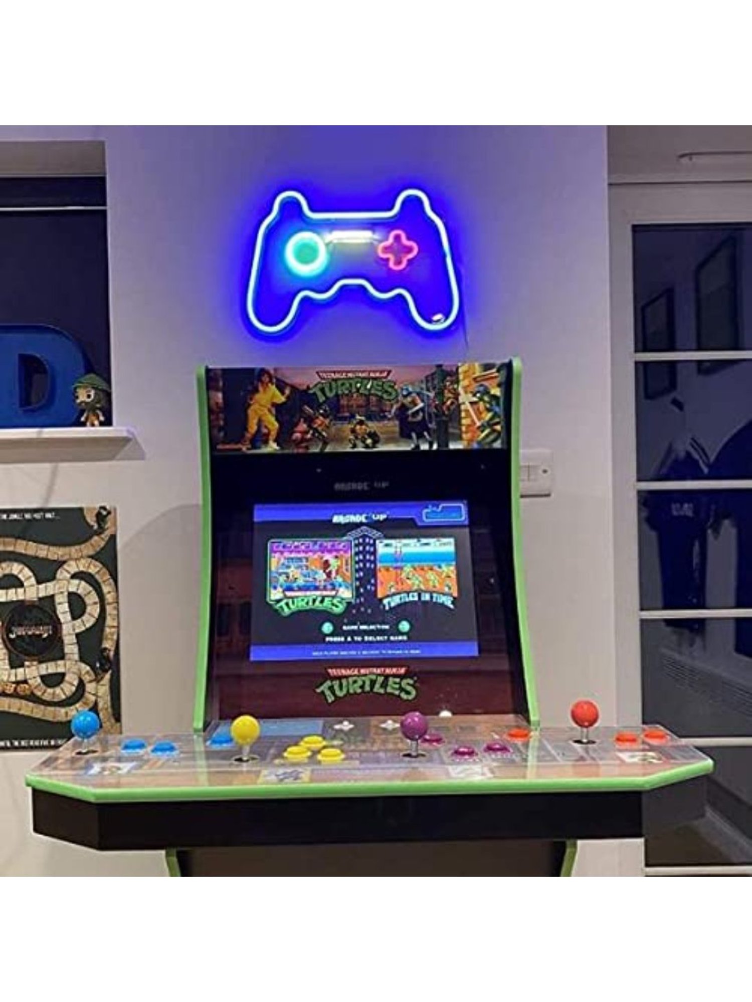 XERGY Acrylic Game Controller Neon Signs Hanging LED Night Light (Multicolor)