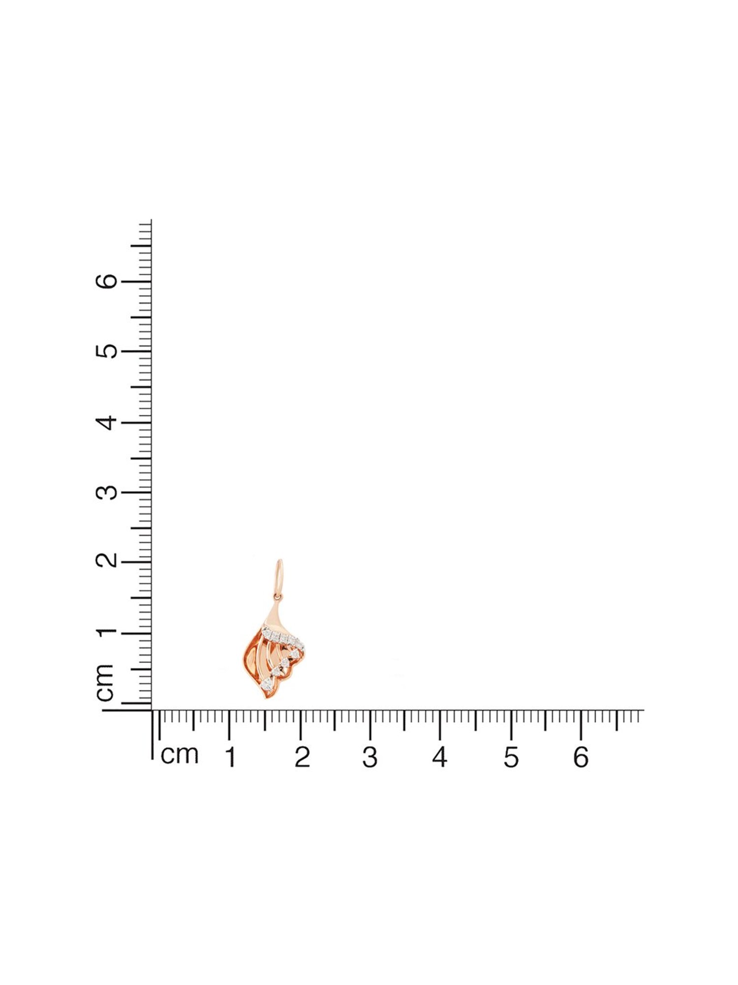 Waman Hari Pethe Jewellers 18k Rose Gold & Diamond Pendant without Chain for Women