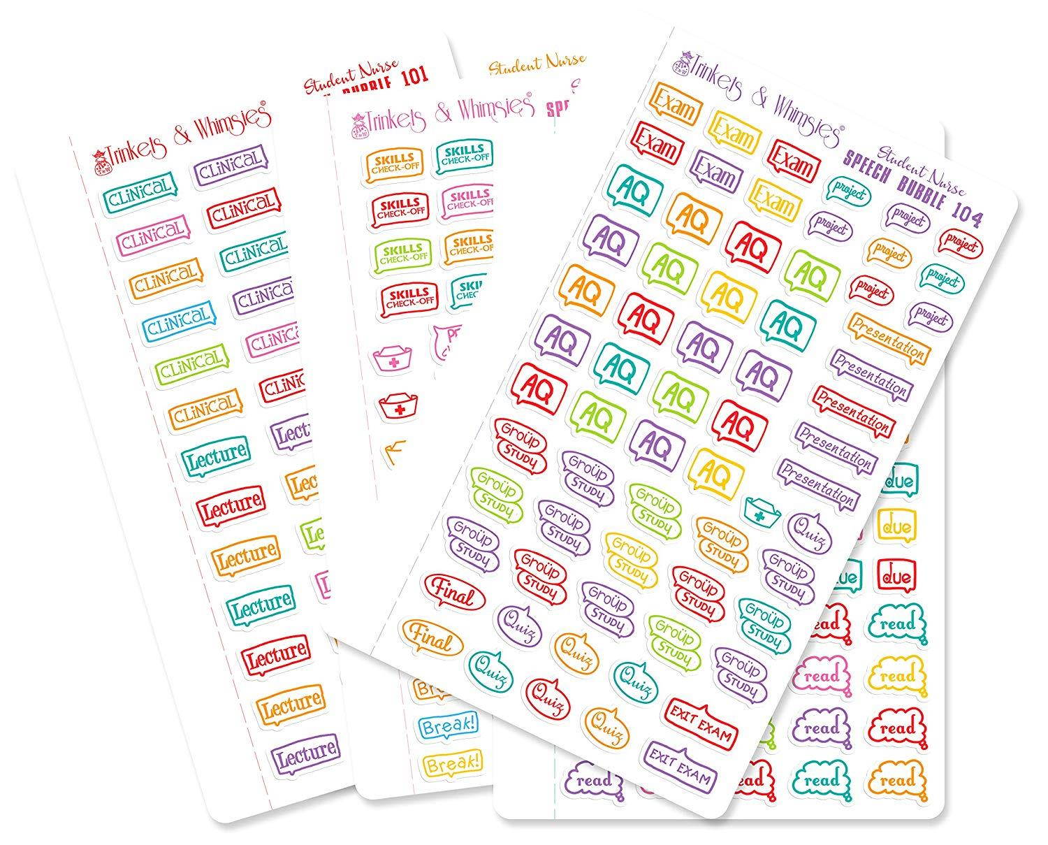 Student Nurse | Future RN | Nursing School Stickers (Multicolor_Glossy)