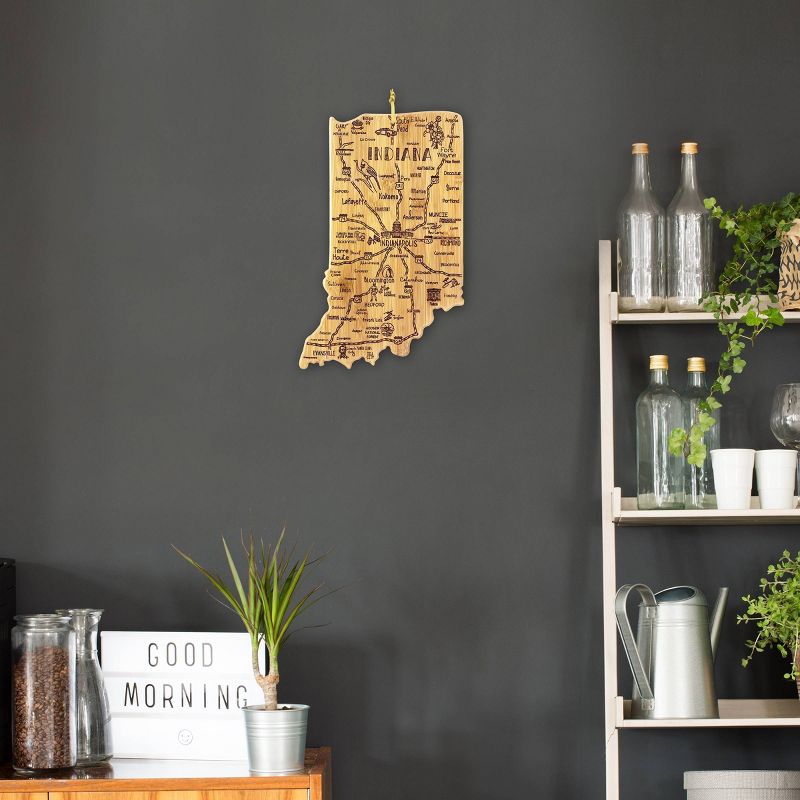 Totally Bamboo Destination Indiana Serving and Cutting Board