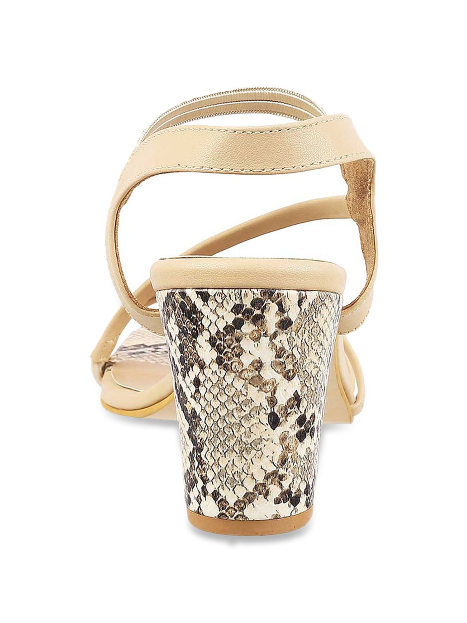 Walkway Women's Beige Ankle Strap Sandals