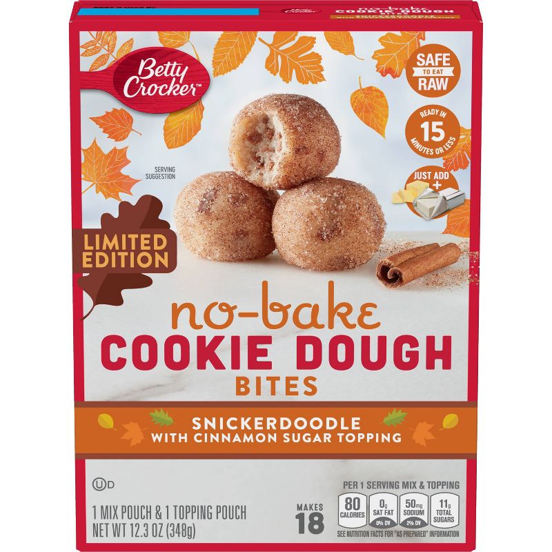 Betty Crocker No Bake Cookie Dough Bites Snickerdoodle - 12.3oz