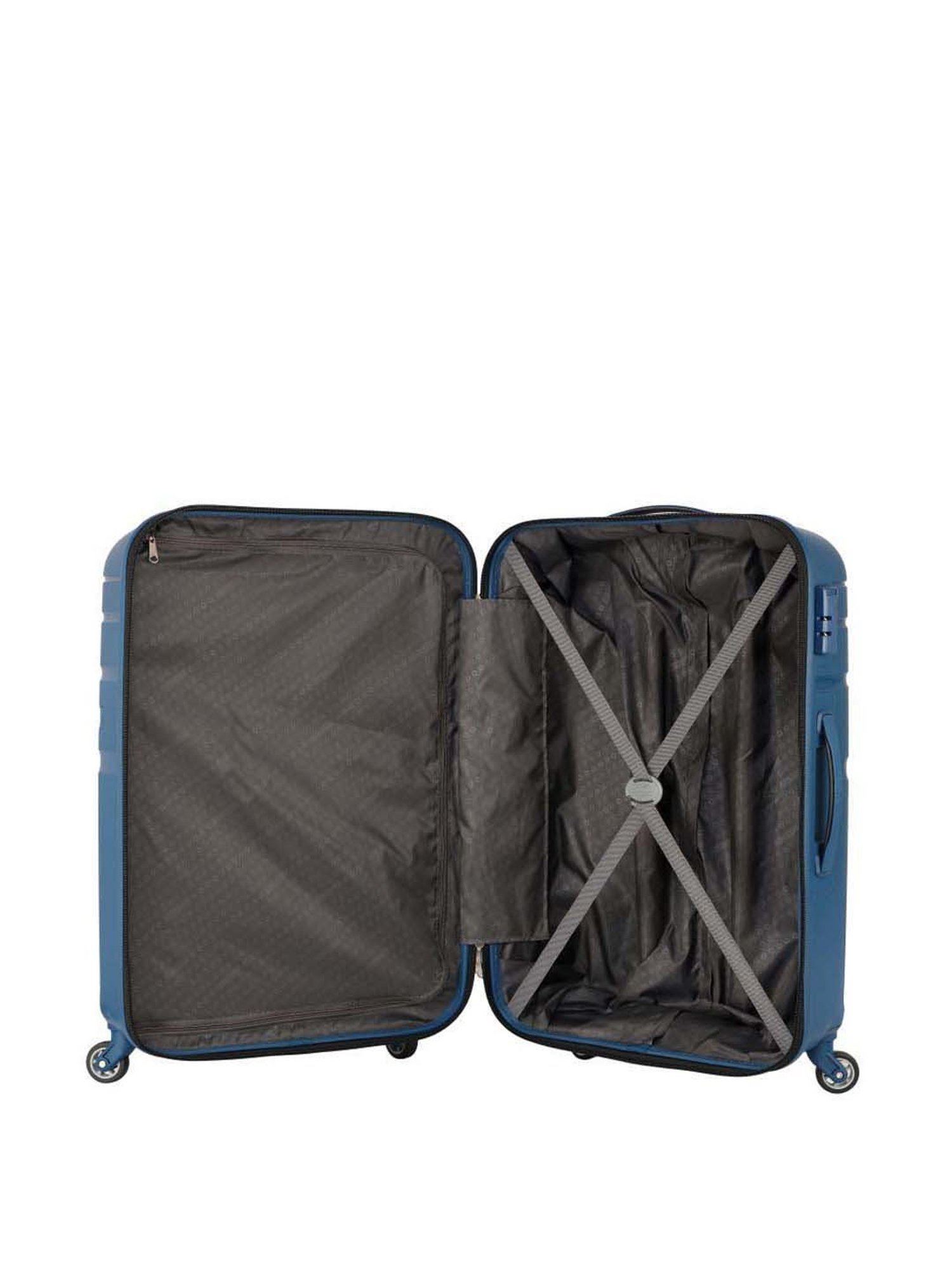 American Tourister Marine Blue Textured Hard Cabin Trolley - 38.5 cm
