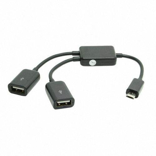 CHENYANG  Micro USB Host OTG Adapter Cable with Dual Port Hub for Galaxy S5 S4 S3 Note2 Note3 Note4 Phone & Tablet