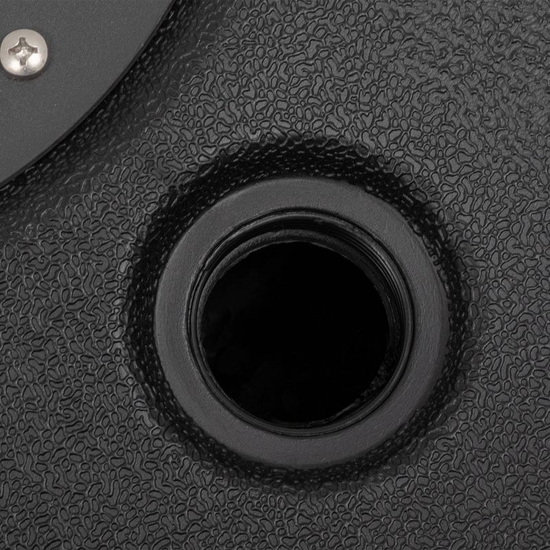 22lbs Heavy Duty Sand/Water Fillable Patio Offset Cantilever Umbrella Weighted Base Black - Crestlive Products