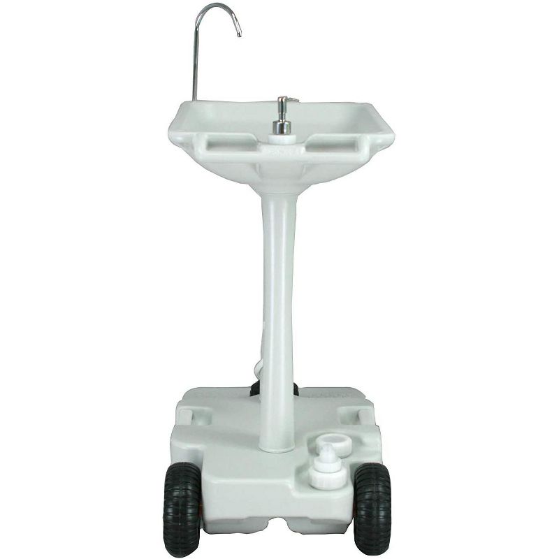 Hike Crew XL Portable Outdoor Foot Pump Camping Sink, 7 Gallon Handwash Basin