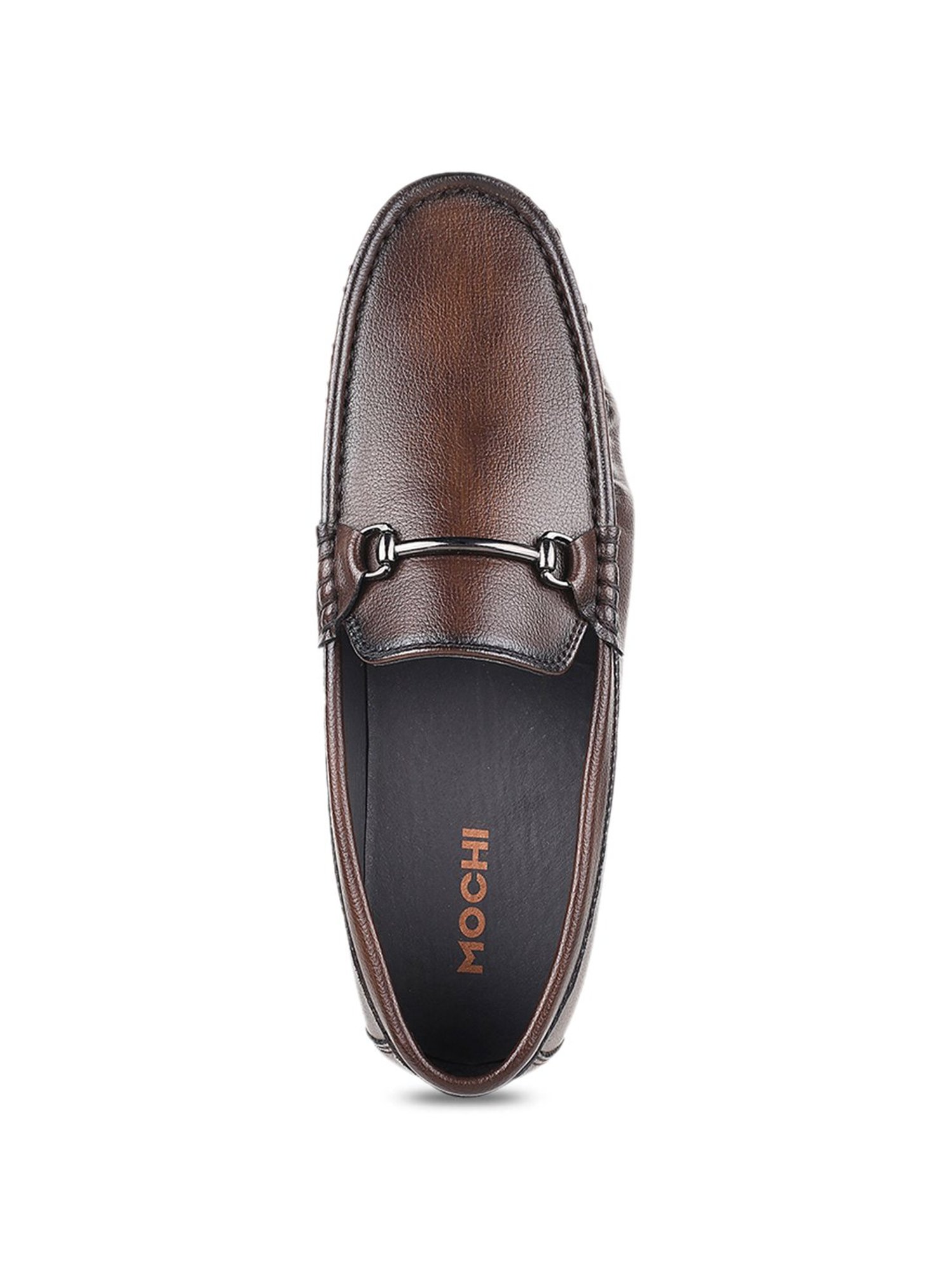 Mochi Men's Brown Casual Loafers