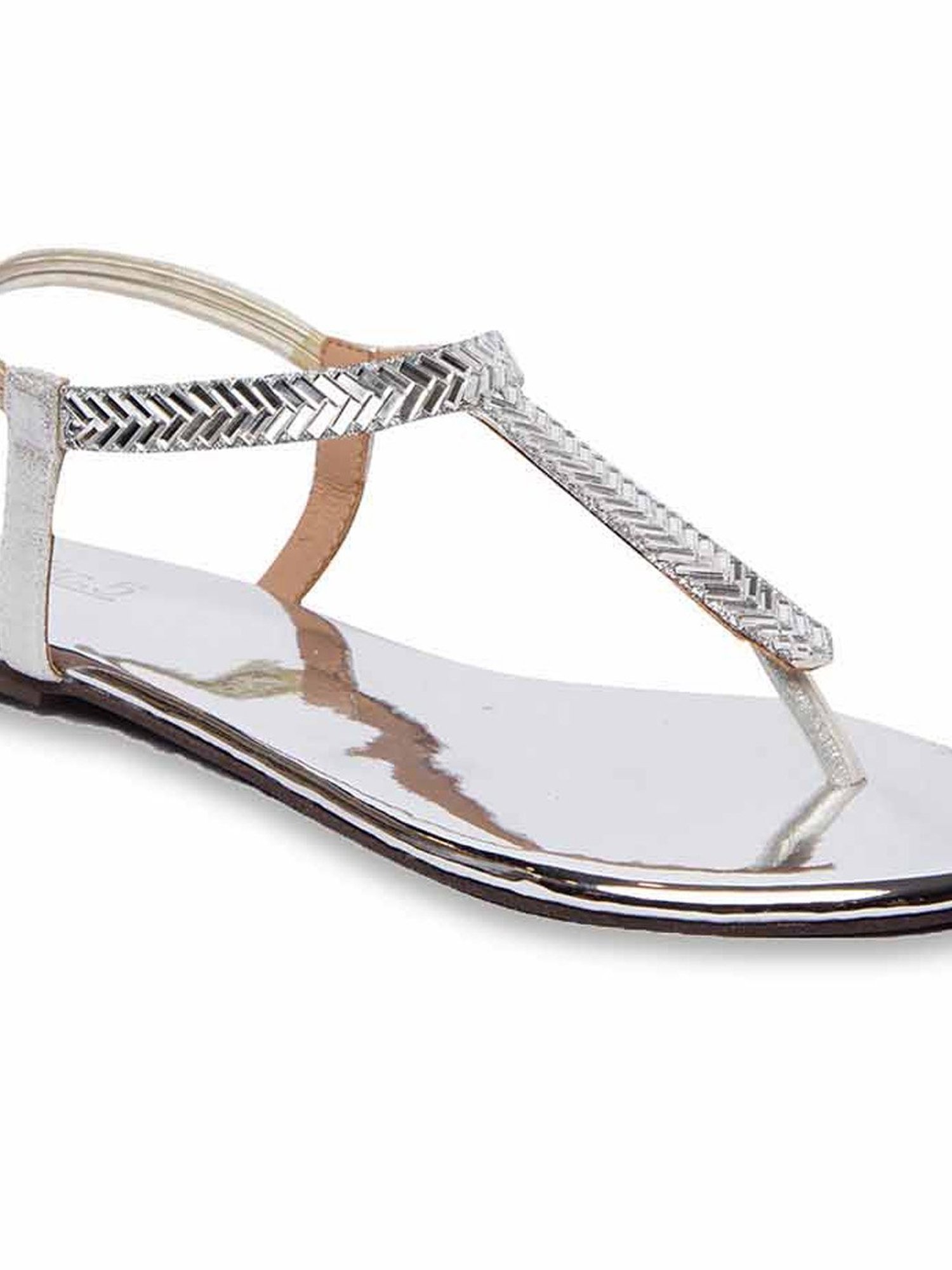 Inc.5 Women's Silver Sling Back Sandals