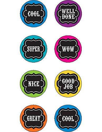Teacher Created Resources Chalkboard Brights Mini Stickers (5626)