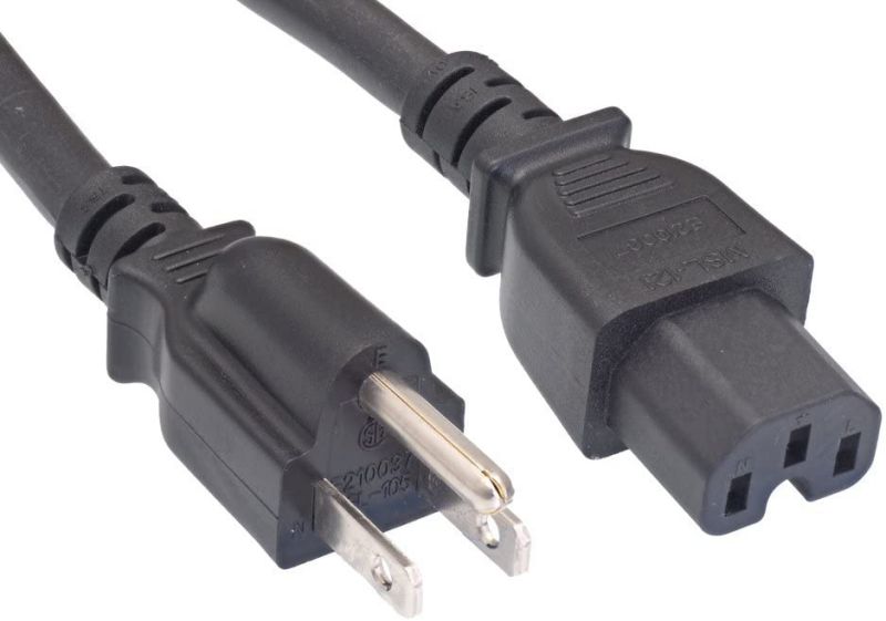 Cablelera North American Power Cord, NEMA 5-15P to IEC320 C15, 10', 14AWG, 15A, 250V (ZWACPEAD-10)