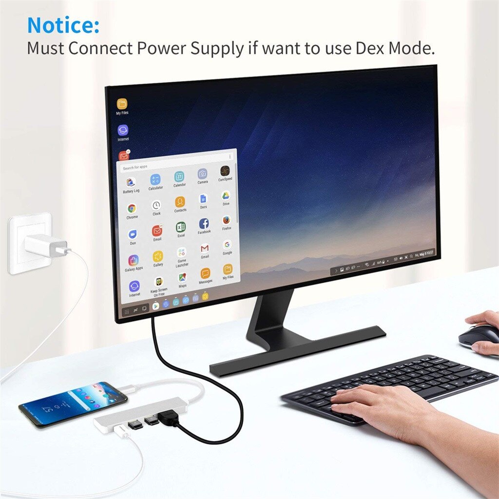 USB C HUB HDMI SD/TF Adapter For Samsung Galaxy Note8 / S8 / S8  USB C To HDMI Adapter For Samsung Dex Mode 821#2