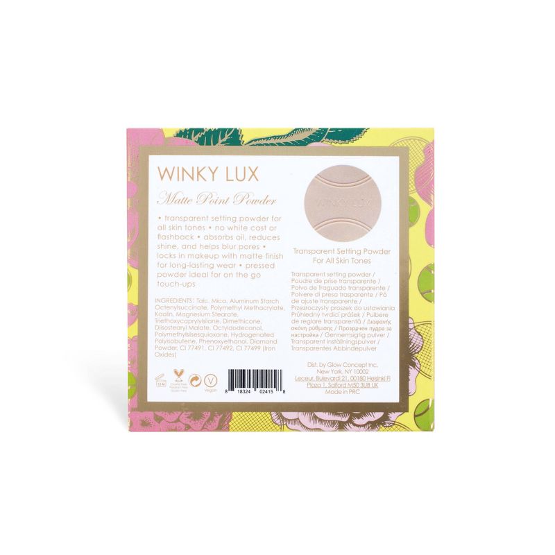 Winky Lux Matte Point Translucent Setting Powder - Universal - 0.42 oz