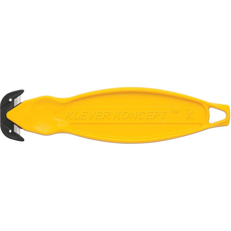Klever Innovations Klever Koncept Safety Cutter, Yellow, 5-3/4 KCJ-2Y