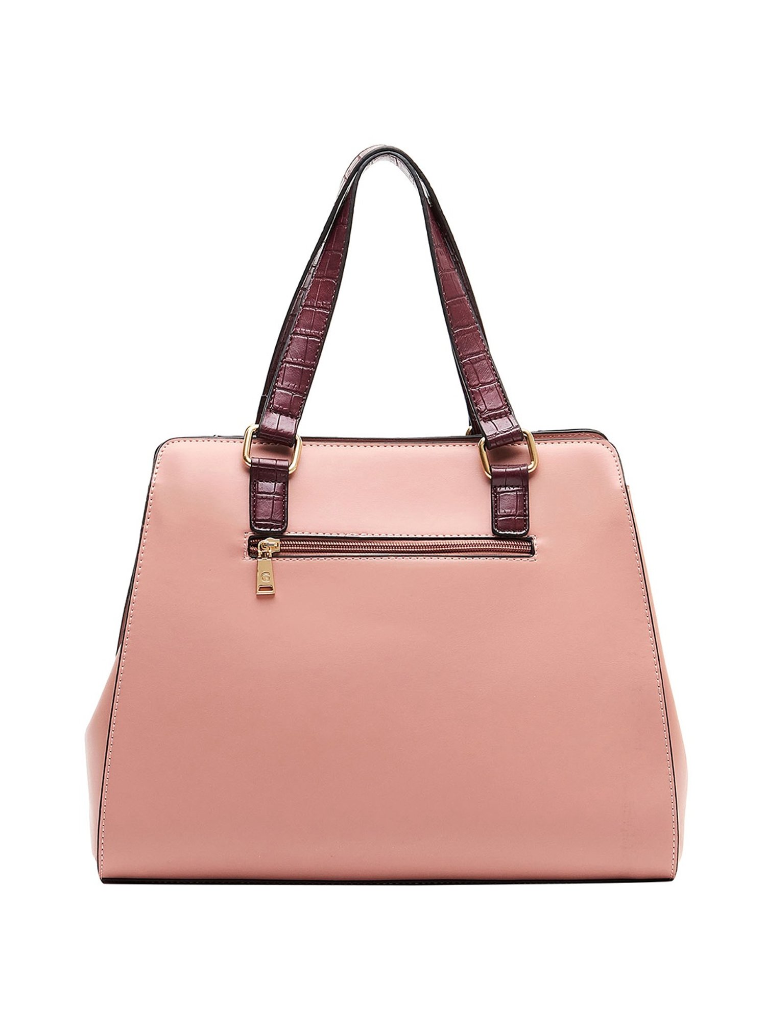 Giordano Blossoms 2020 Pink Textured Medium Handbag