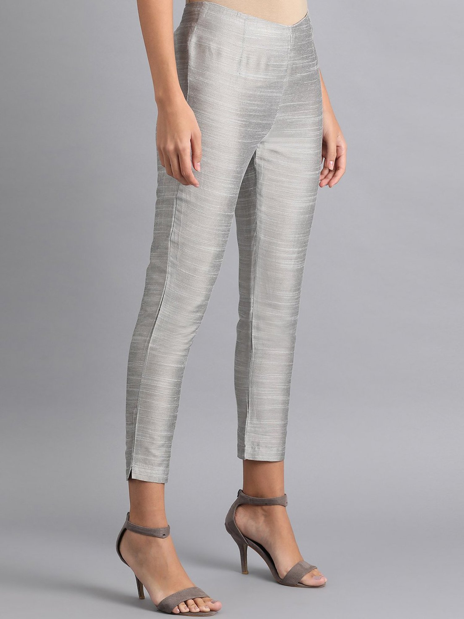 Saffron Threads Black Elasticated Palazzos