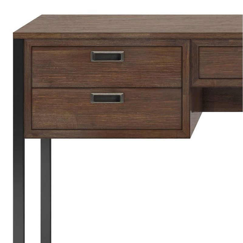 Brandt Desk Rustic Natural Aged Brown - WyndenHall