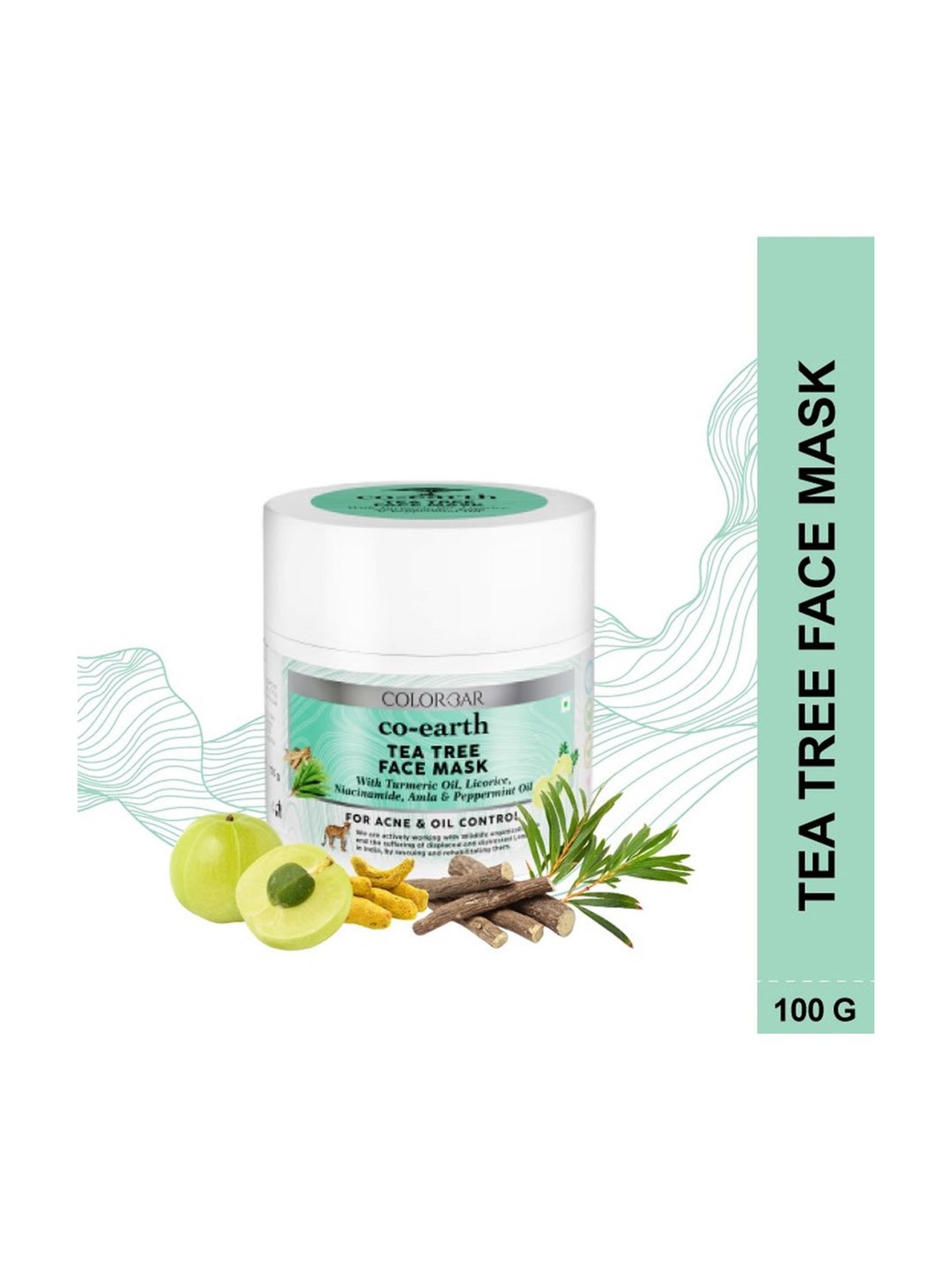Colorbar Co-earth Tea Tree Face Mask - 100 gm
