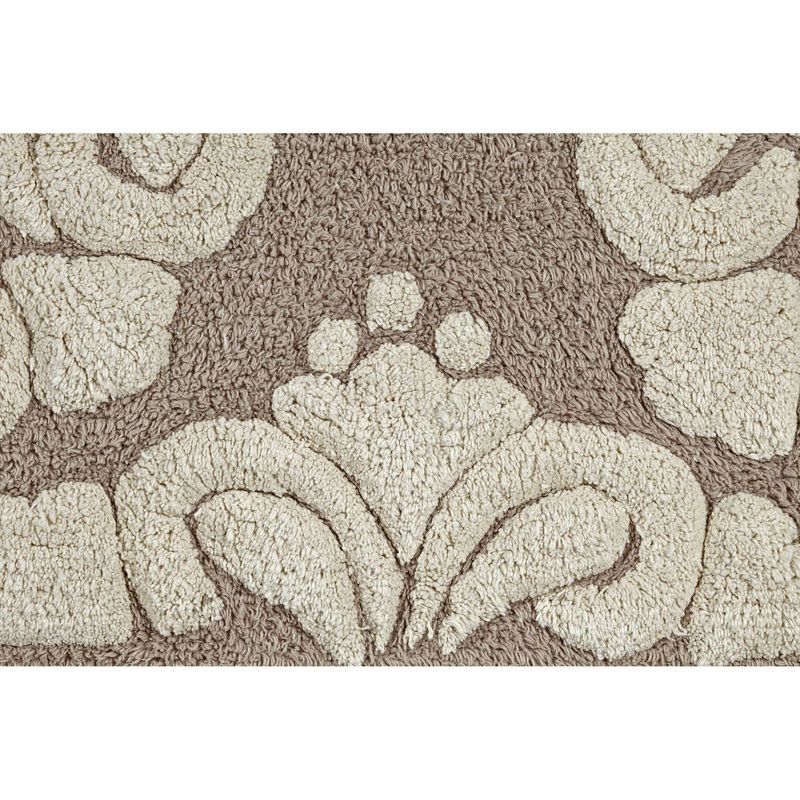 2pc Medallion Collection 100% Cotton Bath Rug Set Beige/Natural - Better Trends