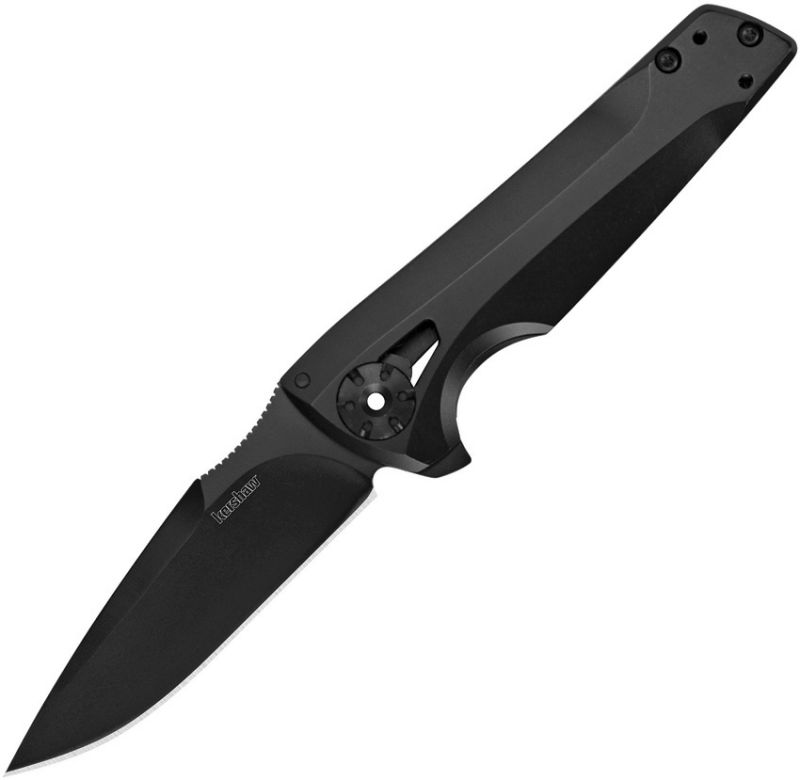Kershaw Flythrough Folder 3.0 in Black Plain SS Handle