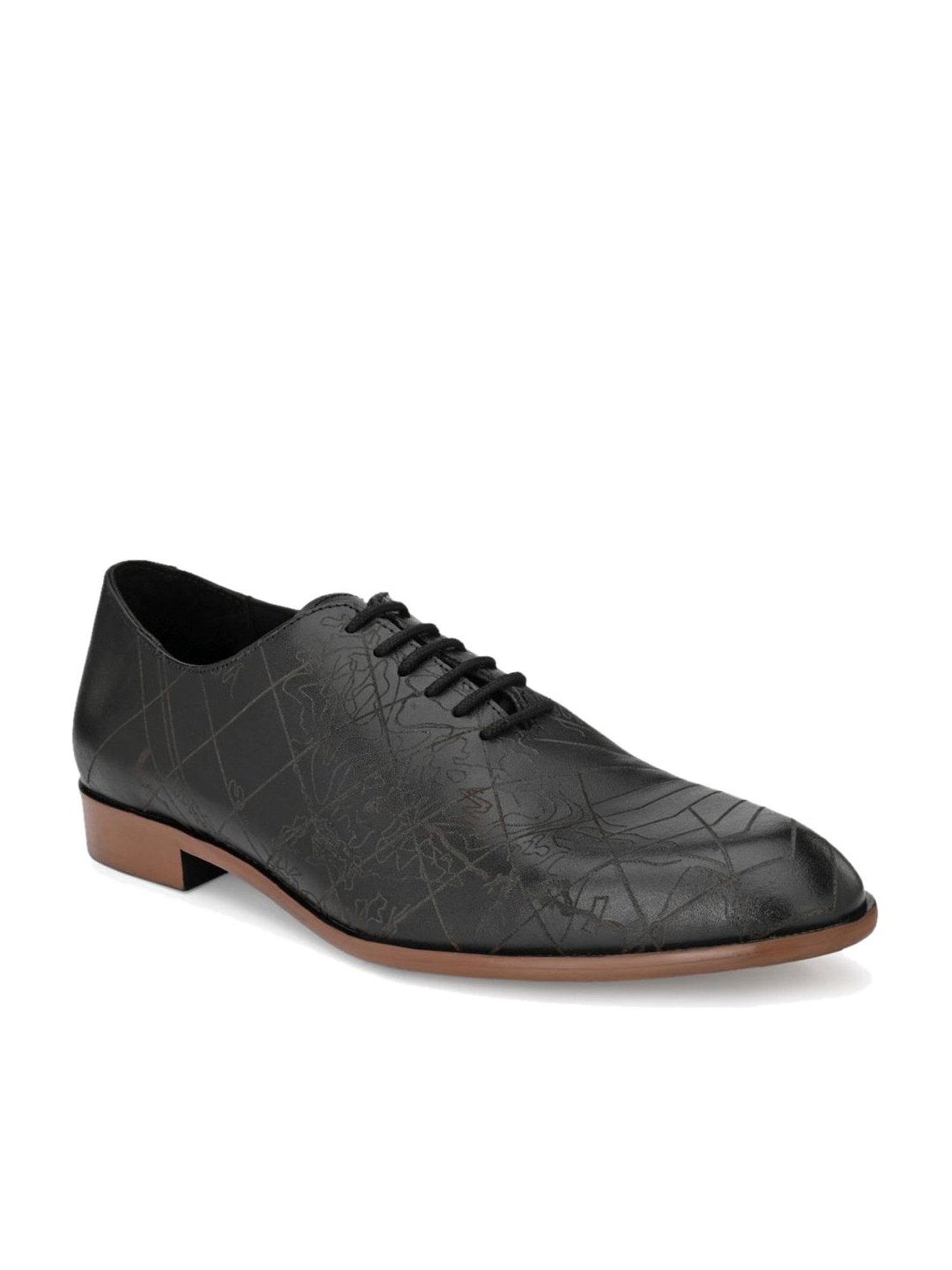 Delize Black Oxford Shoes