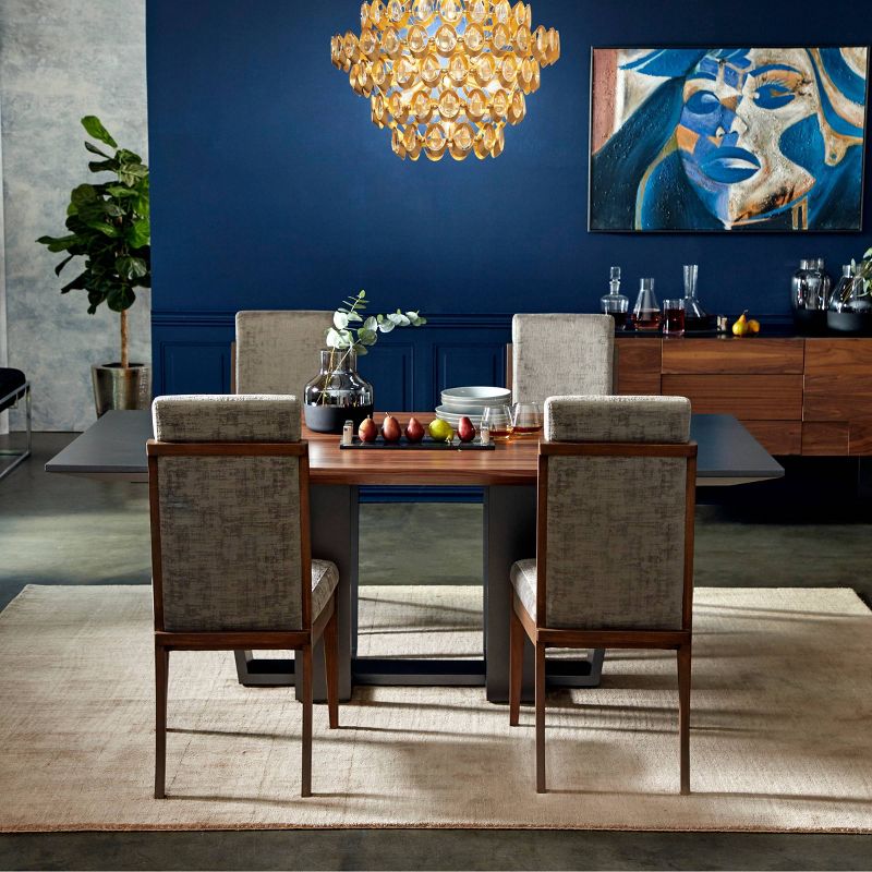 Walnut Veneer Dining Table Brown - Venus Williams Collection