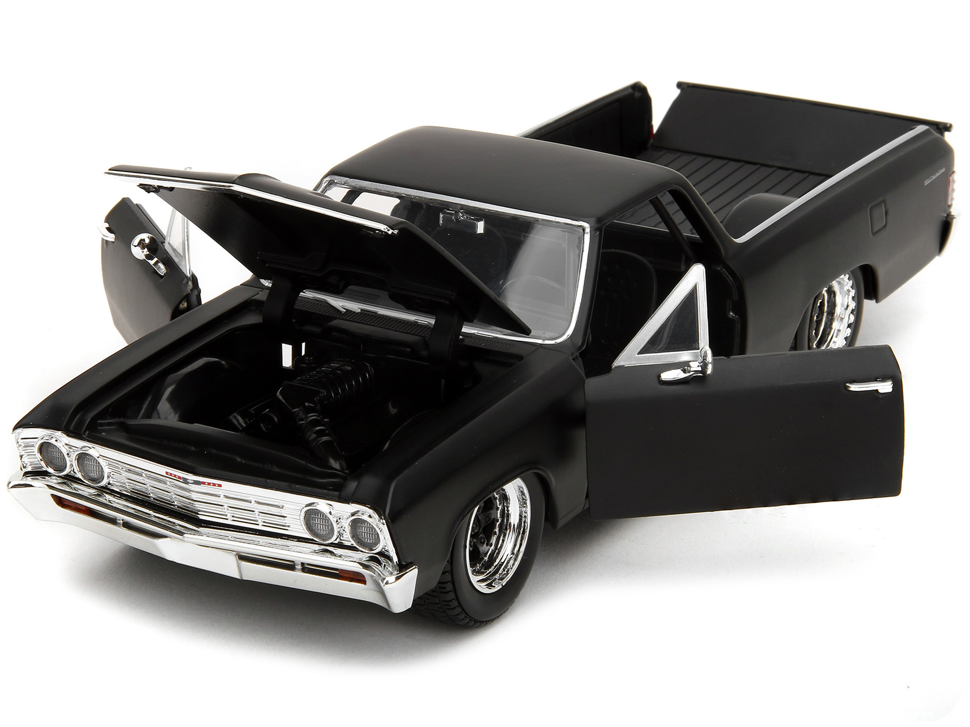 Dom's Chevrolet Chevelle SS Red with Black Stripes "Fast & Furious" Movie 1/24 Diecast Model Car by Jada