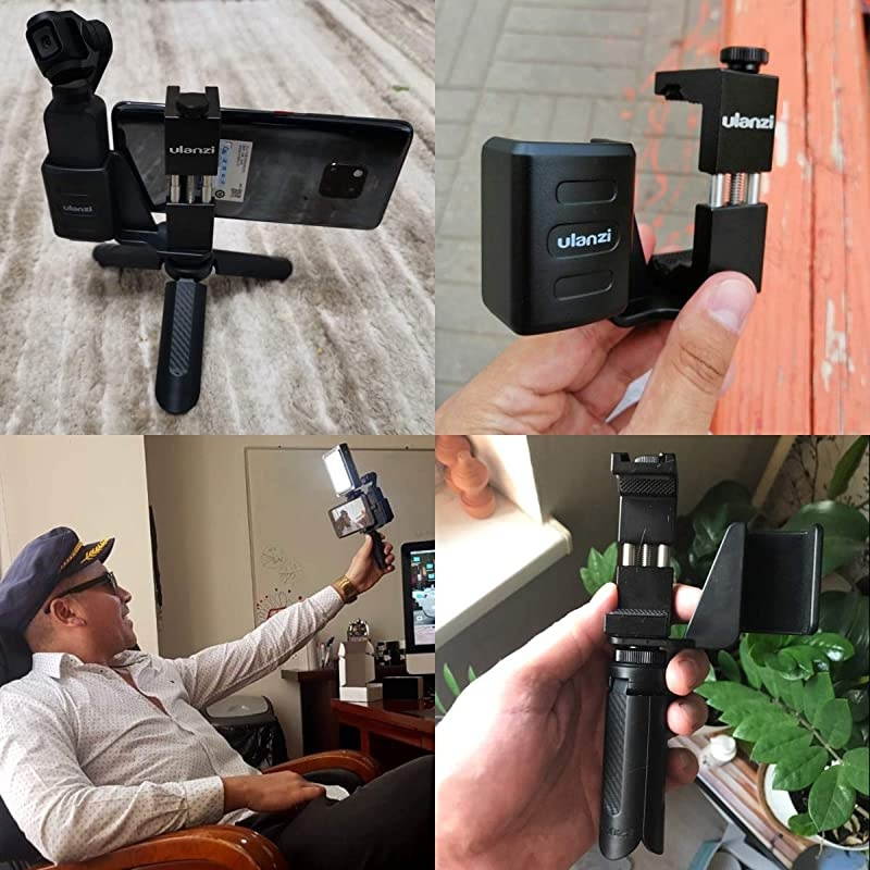 OP1 Handheld Phone Holder Mobile Bracket Set Gimbal Stand Tripod Mount w Cold Shoe Mount for DJI OSMO Pocket