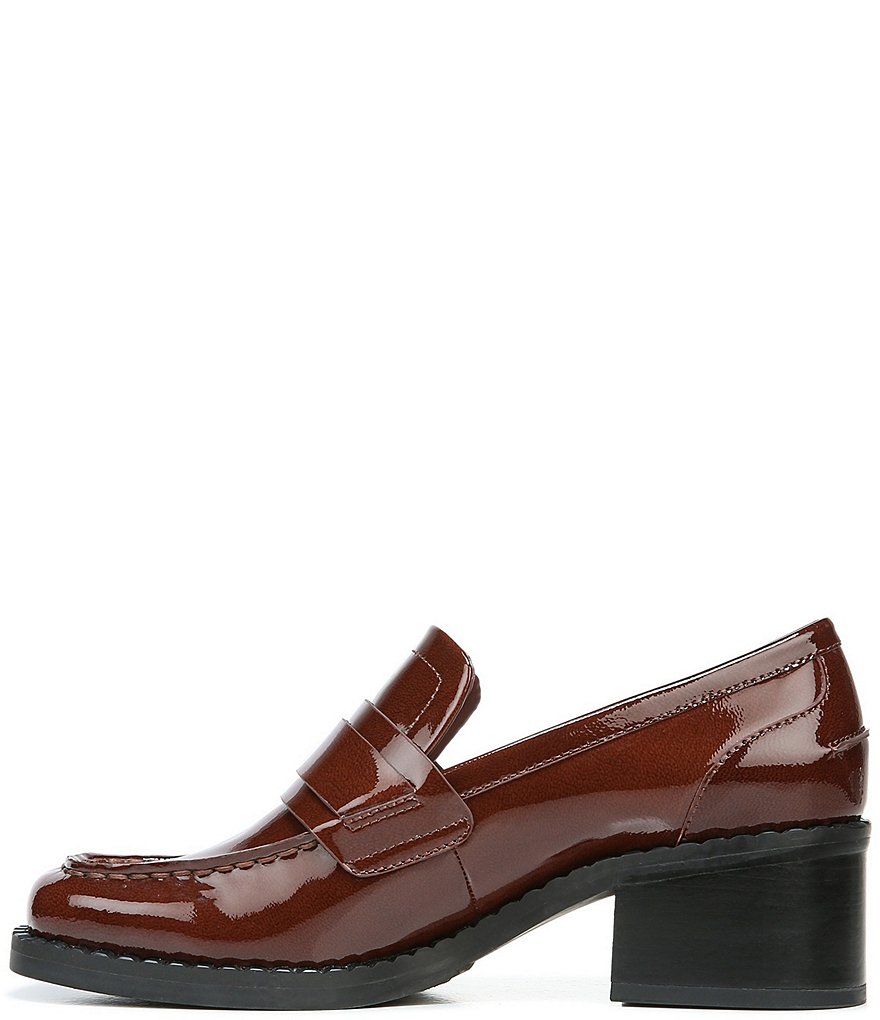 Franco Sarto Rozette Crinkle Patent Leather Loafer Pumps