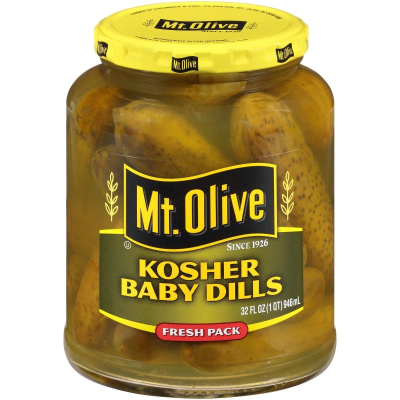 Mt Olive Kosher Baby Dills - 32oz