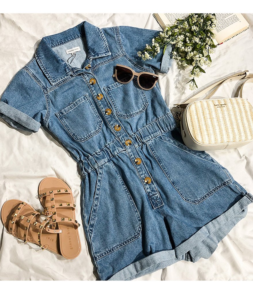 A Loves A Paper Bag Waist Romper