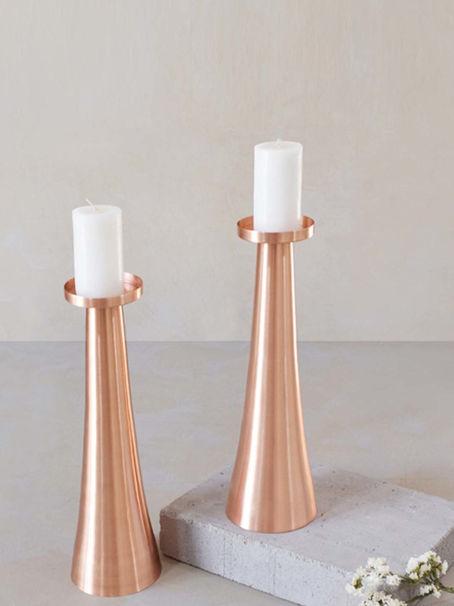 COPPRE Monolith Copper Candle Holder - Set of 1