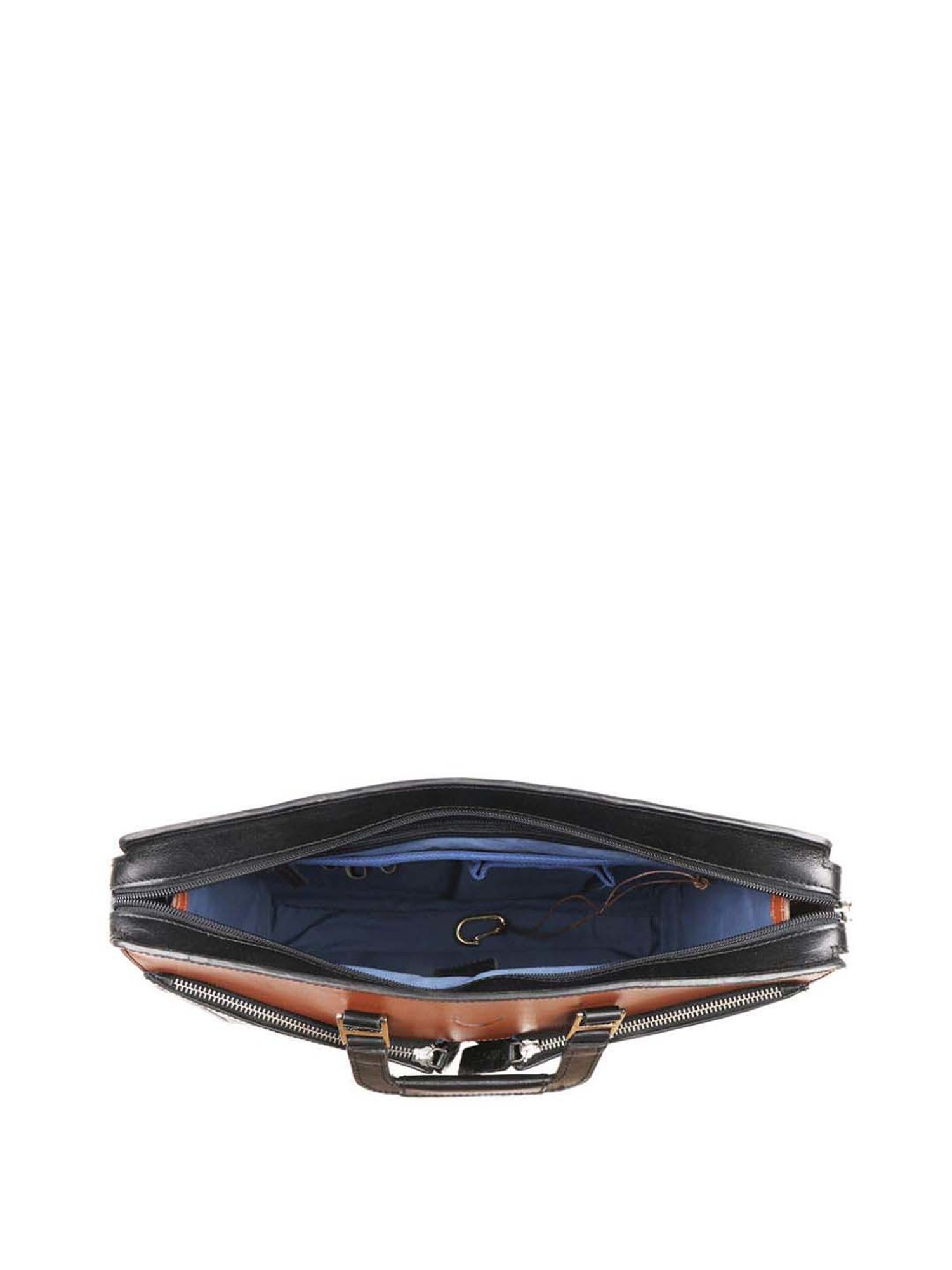 Baggit Brown PVC Solid Laptop Messenger Bag